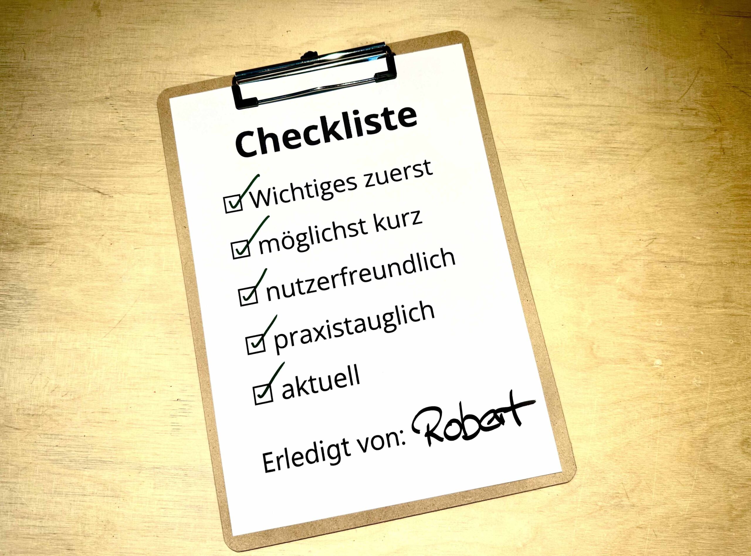 Der Checklisten-Check